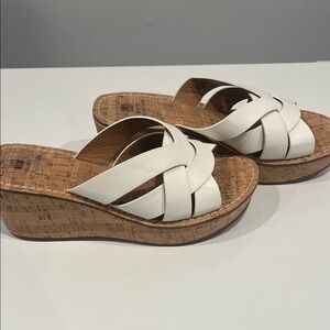 White Wedge Sandals